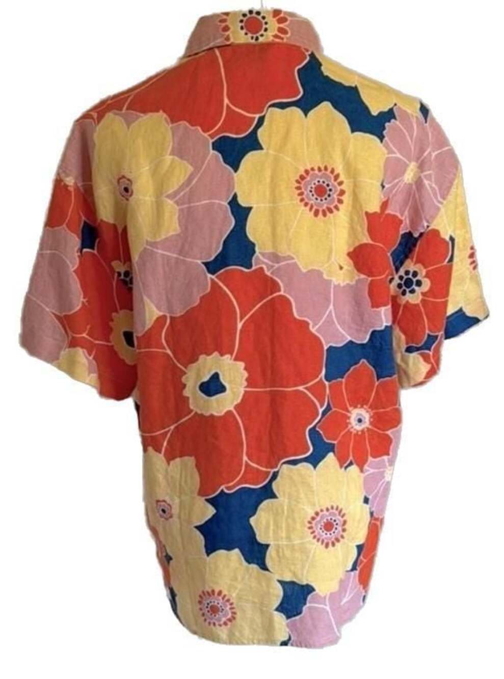 Weekend Only Sale Rails Floral Linen Button Down Shirt Size XL - Picture 4 of 11